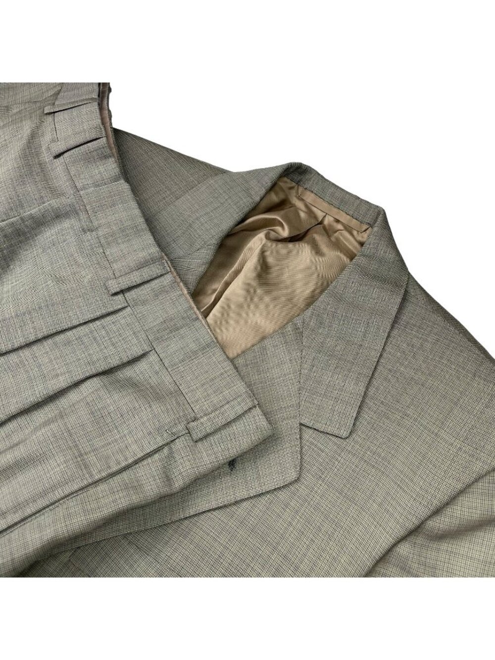 VTG Oxxford Clothes Men's The Cambridge 3-Button Suit Green Woven • 41R | 38x26